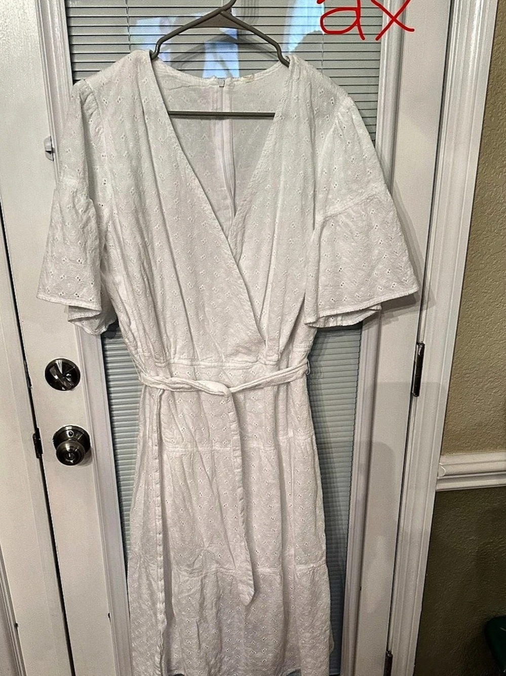 White Maxi Wrap Dress Like New